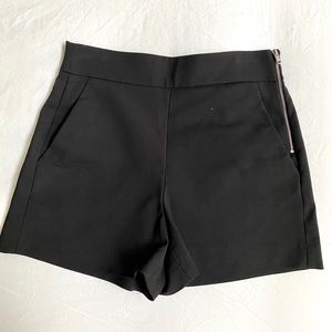 High waist Zara shorts with side zipper